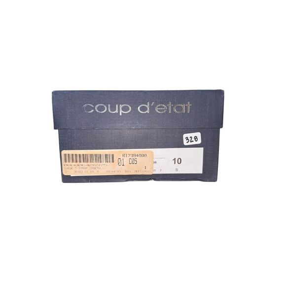 Coup D'etat Suede T Strap Dark Brown Pointed Toe Pumps Womens Size 10 NWB - Picture 9 of 12